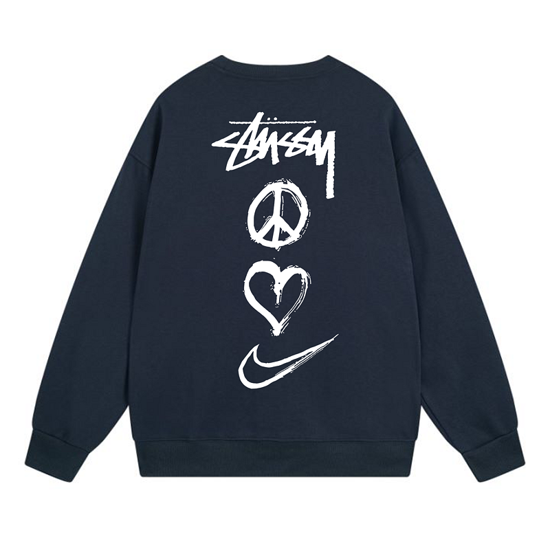 Свитшот Stussy Peace Love Nike "Blue" фото № 2