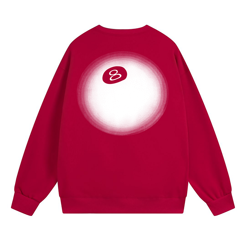 Свитшот Stussy Eighth Billiard Ball "Red" фото № 2