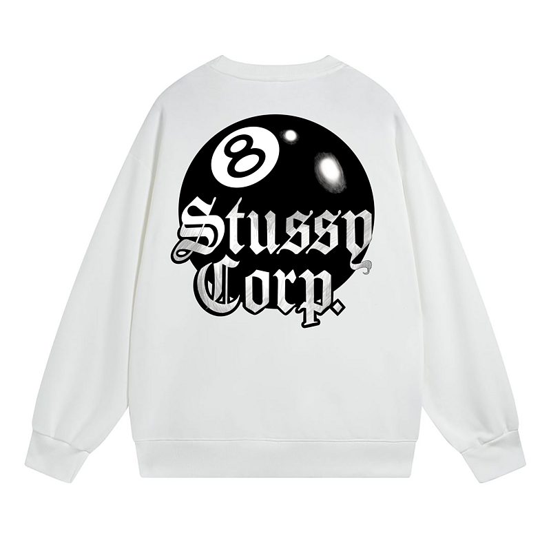Свитшот Stussy The Eighth Billiard Ball Stussy Corp "White" фото № 2