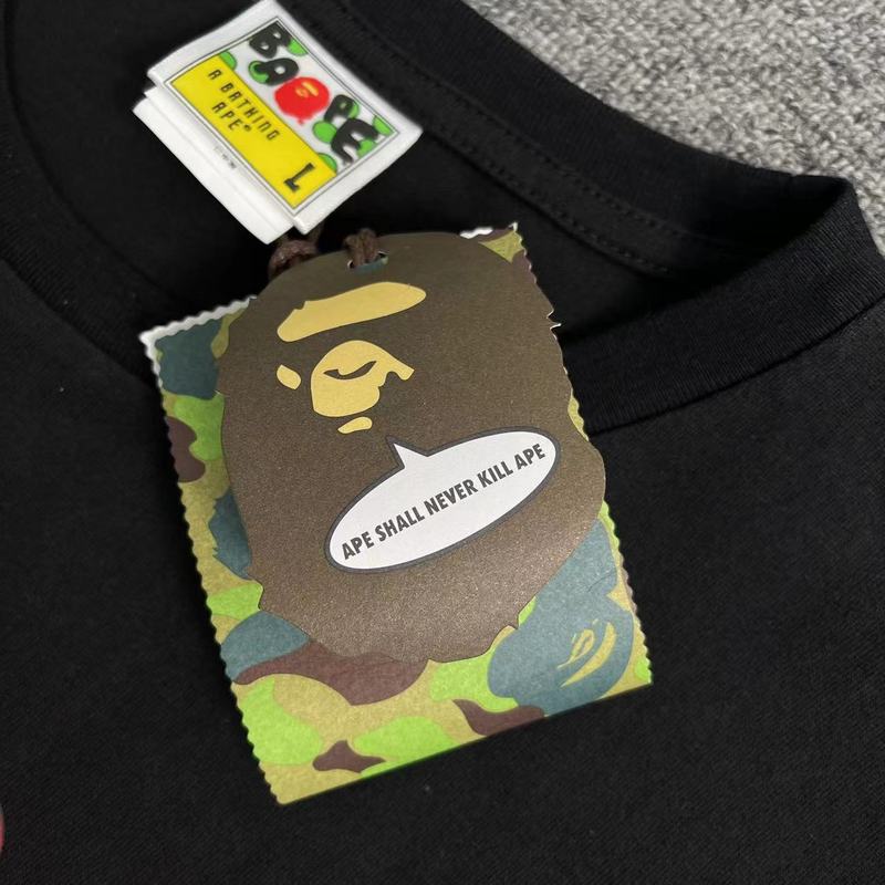 Футболка A Bathing Ape Snowman "Black" фото № 8