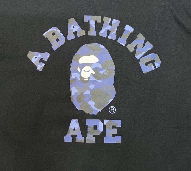 Футболка A Bathing Ape With Graphic Print "Black/Blue" фото № 4