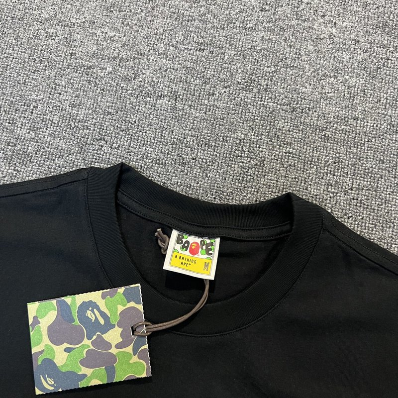 Футболка A Bathing Ape Monkey Camouflage "Black" фото № 2