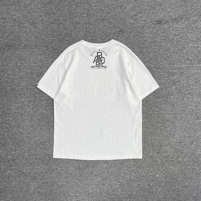 Футболка A Bathing Ape Merging Monkeys "White" фото № 5