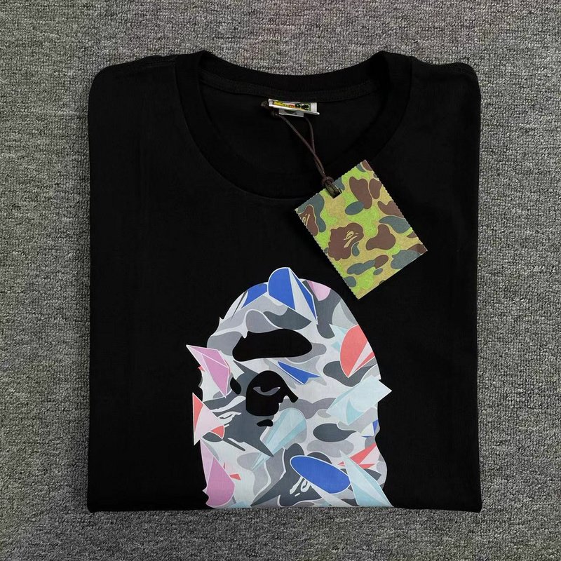 Футболка A Bathing Ape Variegated Print "Black" фото № 2