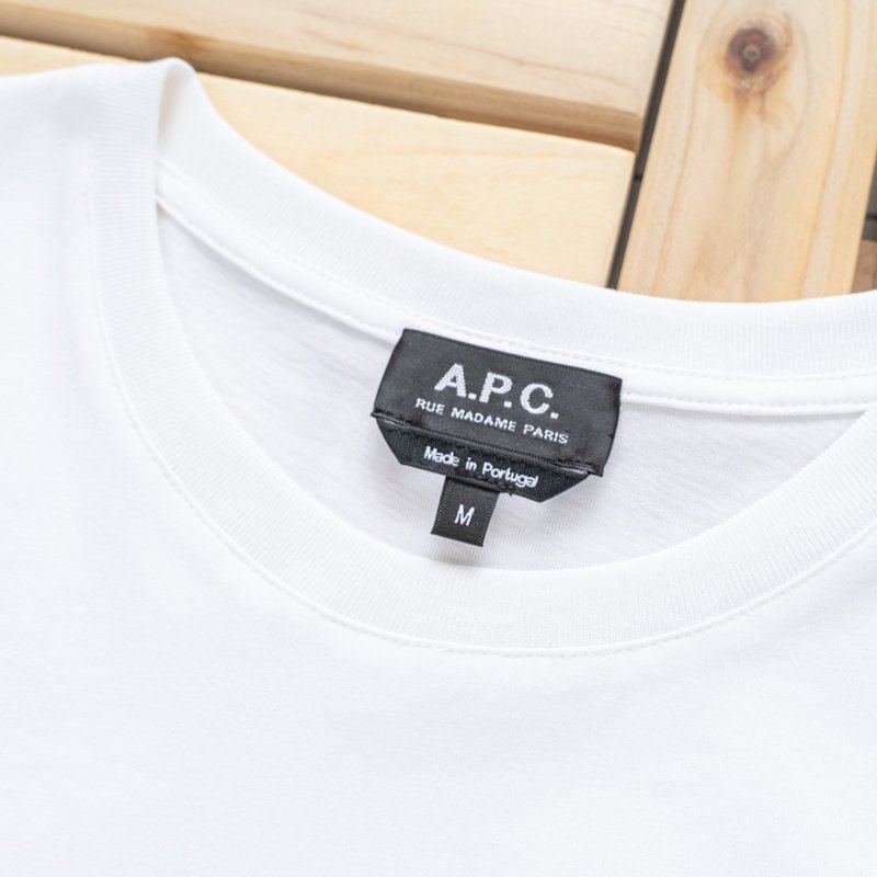 Футболка A.P.C Inverted Letter "White" фото № 8