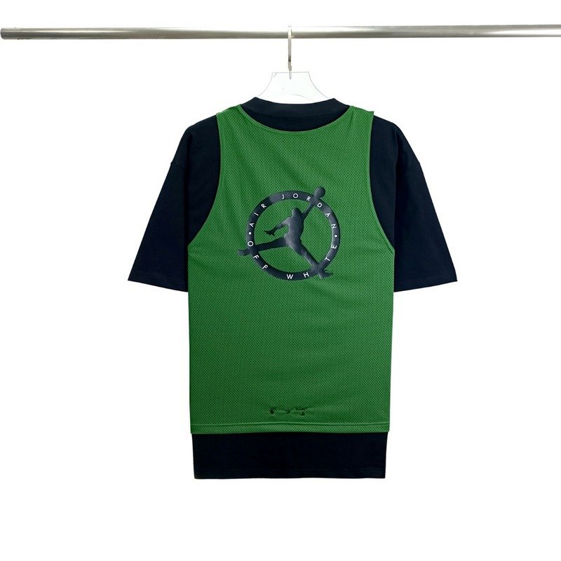 Футболка Air Jordan X Off White With Logo "Green/Black" фото № 8