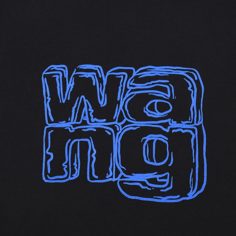 Футболка Alexander Wang With Brand Logo "Black" фото № 7