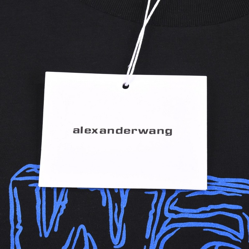 Футболка Alexander Wang With Brand Logo "Black" фото № 3