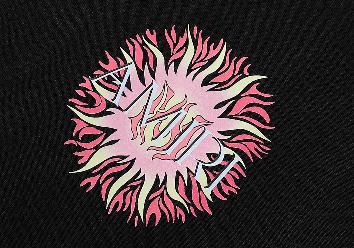 Футболка Amiri Frontside Small Print Sun "Black" фото № 4