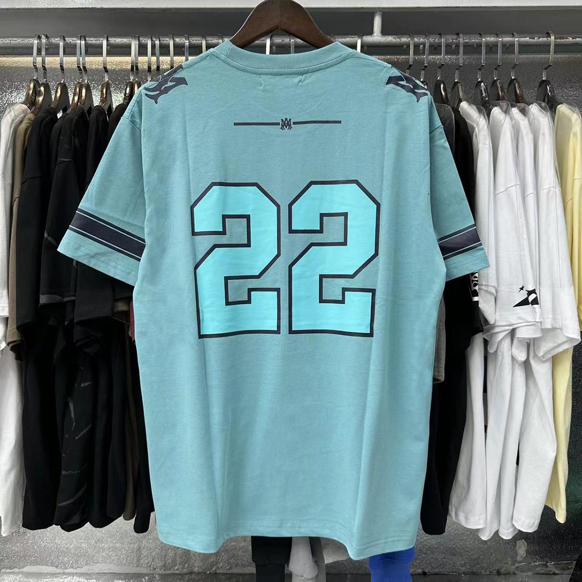 Футболка Amiri Frontside Print Amiri 22 "Blue" фото № 9