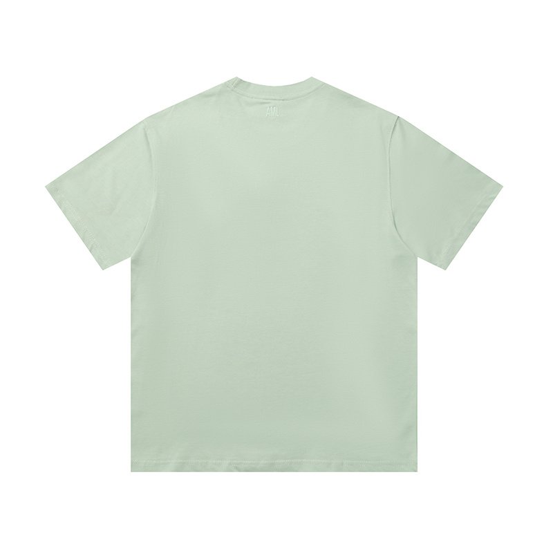 Футболка Amiri Logo With White Border "Mint" фото № 2