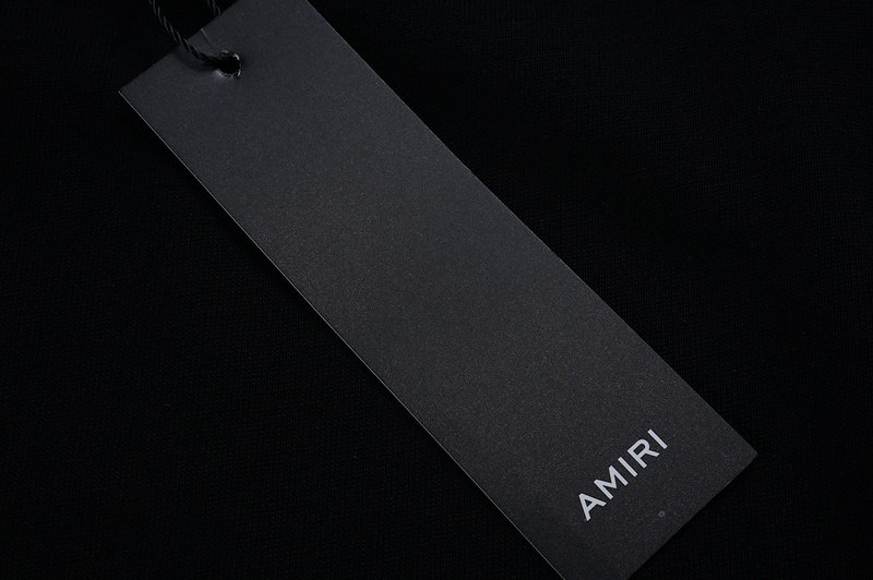 Футболка Amiri Logo Decorated With Flowers "Black" фото № 3