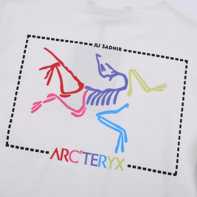 Футболка Arcteryx Multi-Colored Skeleton Print "White" фото № 2