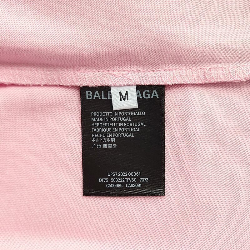 Футболка Balenciaga With Pink Text Logo "Pink" фото № 2