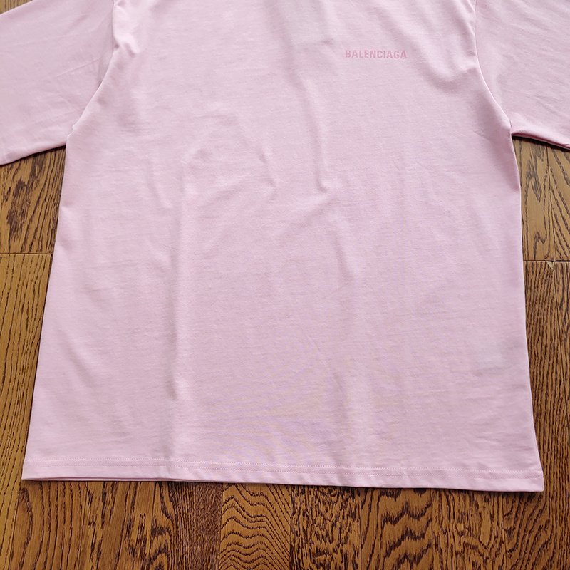 Футболка Balenciaga With Pink Text Logo "Pink" фото № 4
