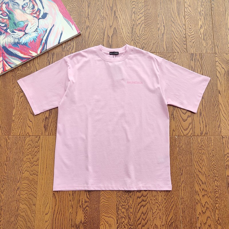 Футболка Balenciaga With Pink Text Logo "Pink" фото № 6
