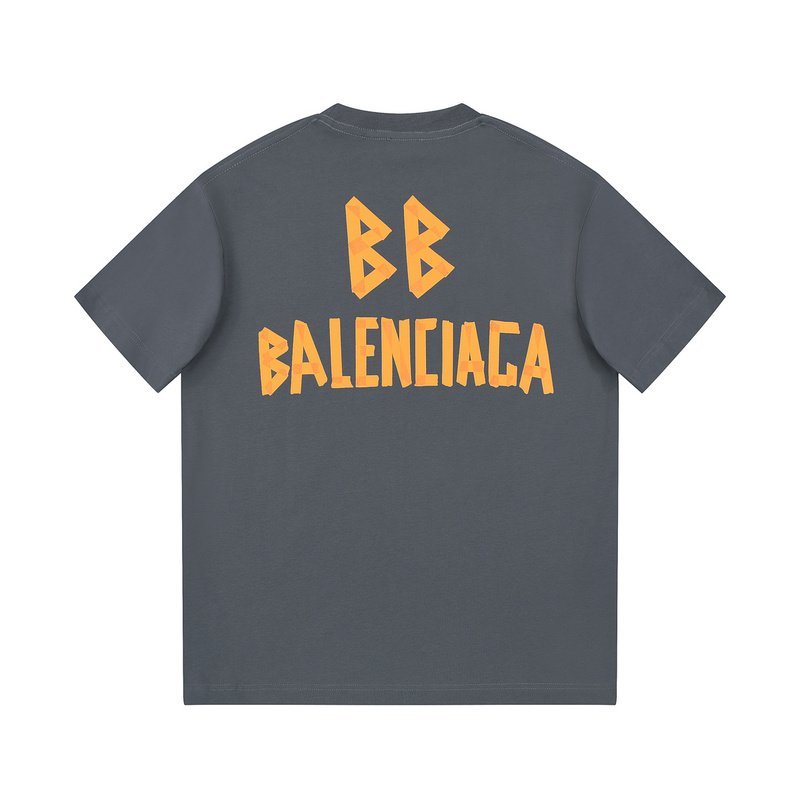 Футболка Balenciaga Sharp Logo "Gray" фото № 2