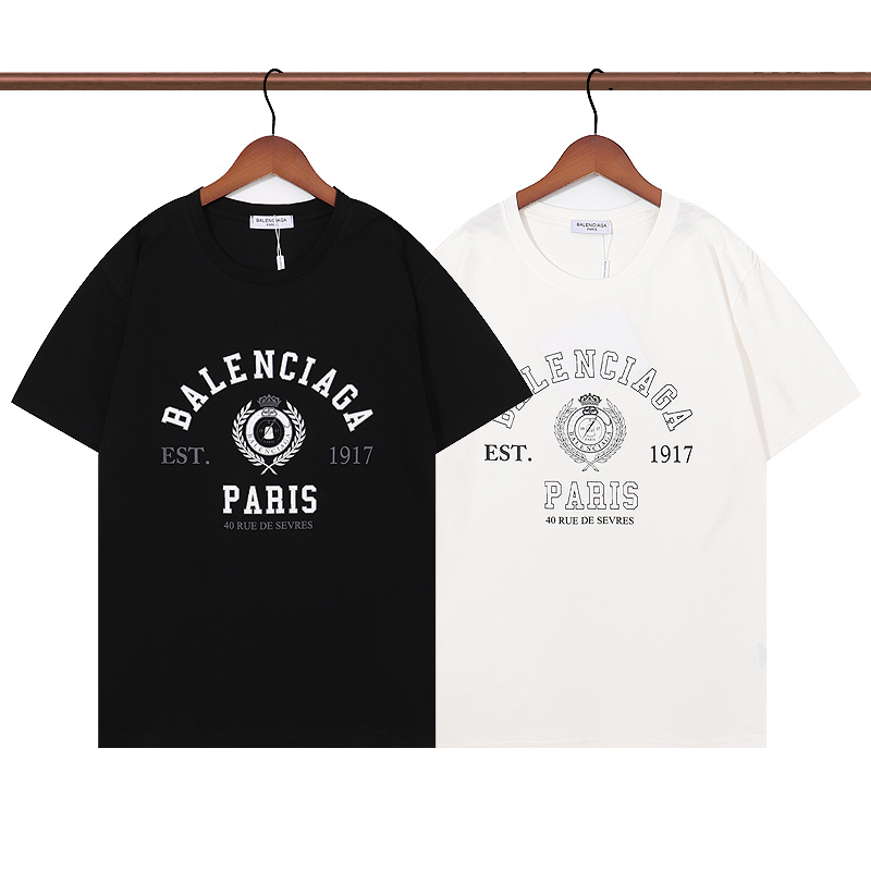 Футболка Balenciaga Laurel Wreath And Crown "Black" фото № 2