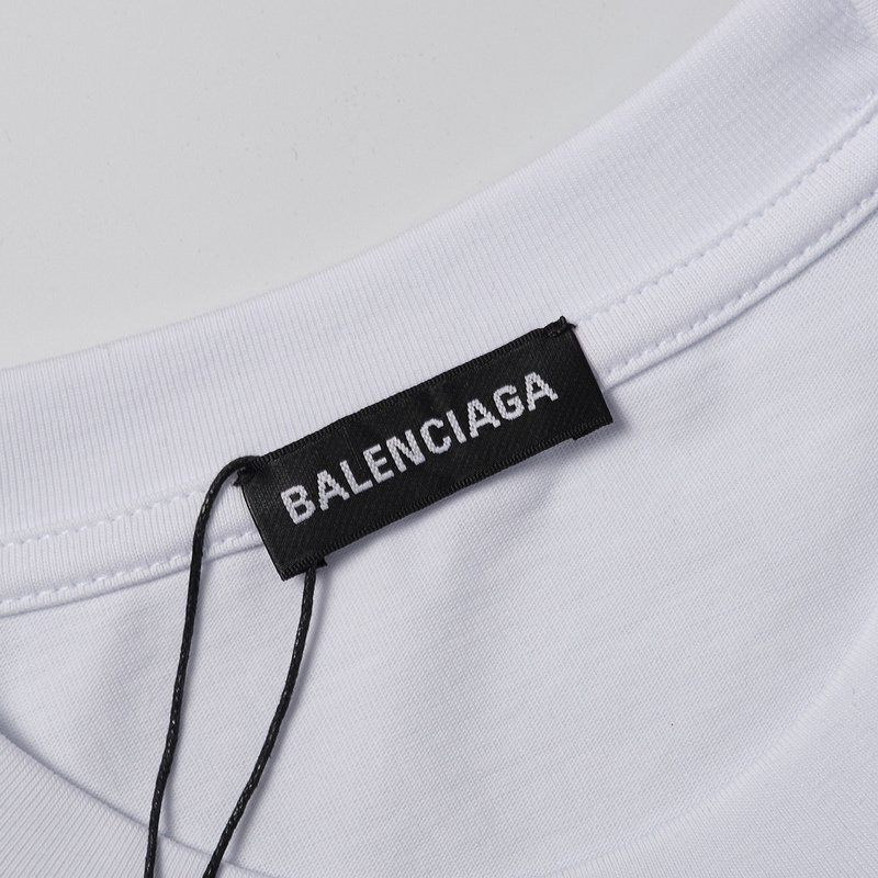 Футболка Balenciaga X Adidas With Blue Logo "White" фото № 5
