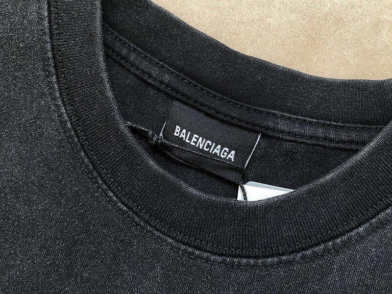 Футболка Balenciaga Inverted Letters "Black" фото № 4