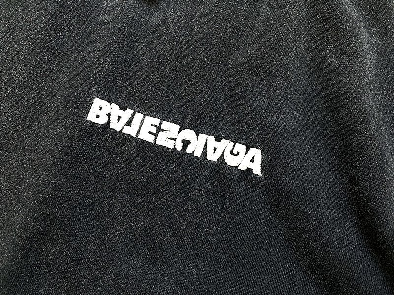 Футболка Balenciaga Inverted Letters "Black" фото № 6