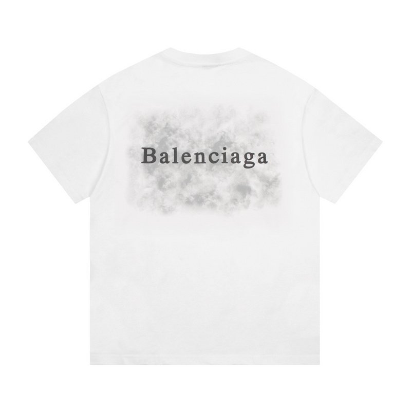 Футболка Balenciaga Smoke "White" фото № 2