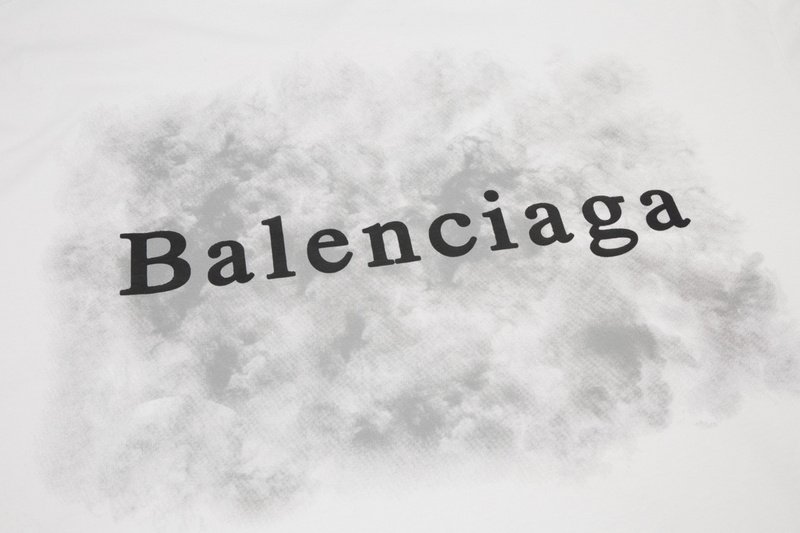 Футболка Balenciaga Smoke "White" фото № 6