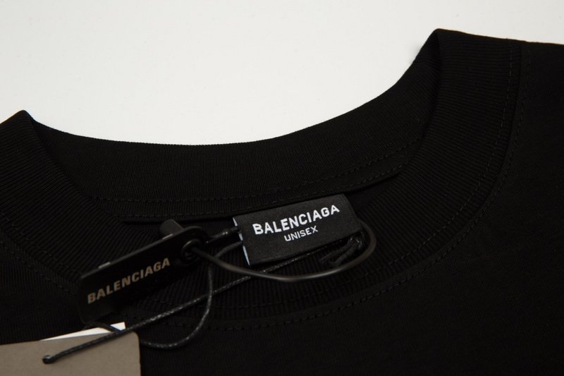 Футболка Balenciaga Logo With Heart "Black" фото № 4