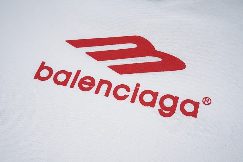 Футболка Balenciaga Logo Images And Signs "White" фото № 5