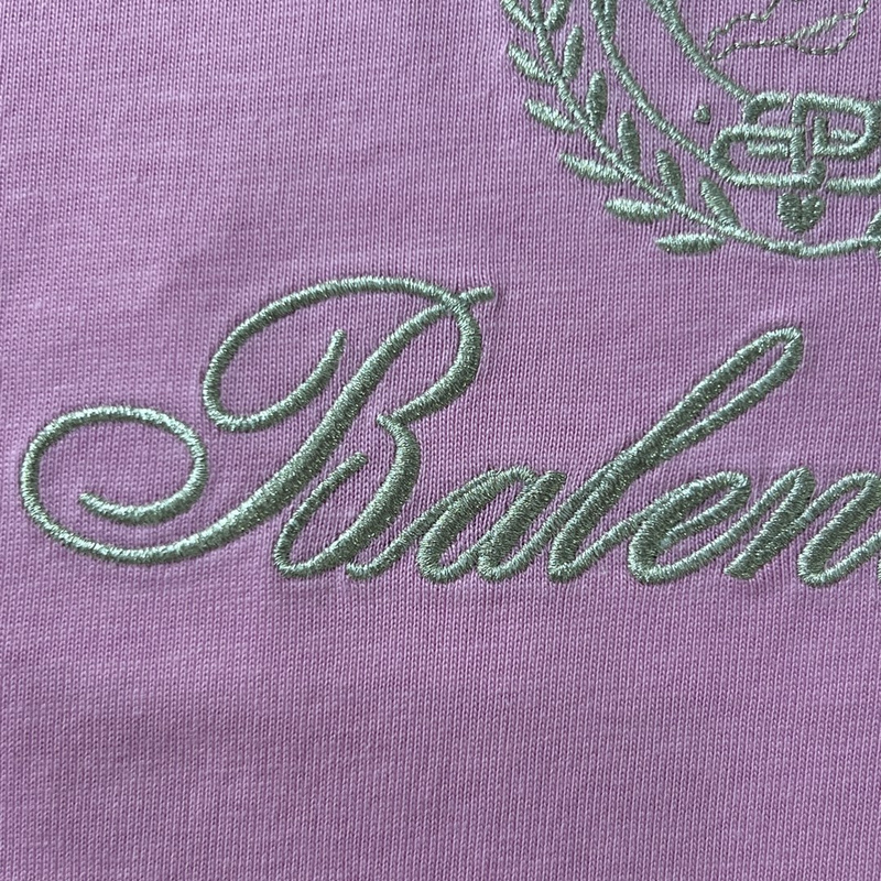 Футболка Balenciaga Signature And Brand Logo "Pink" фото № 9