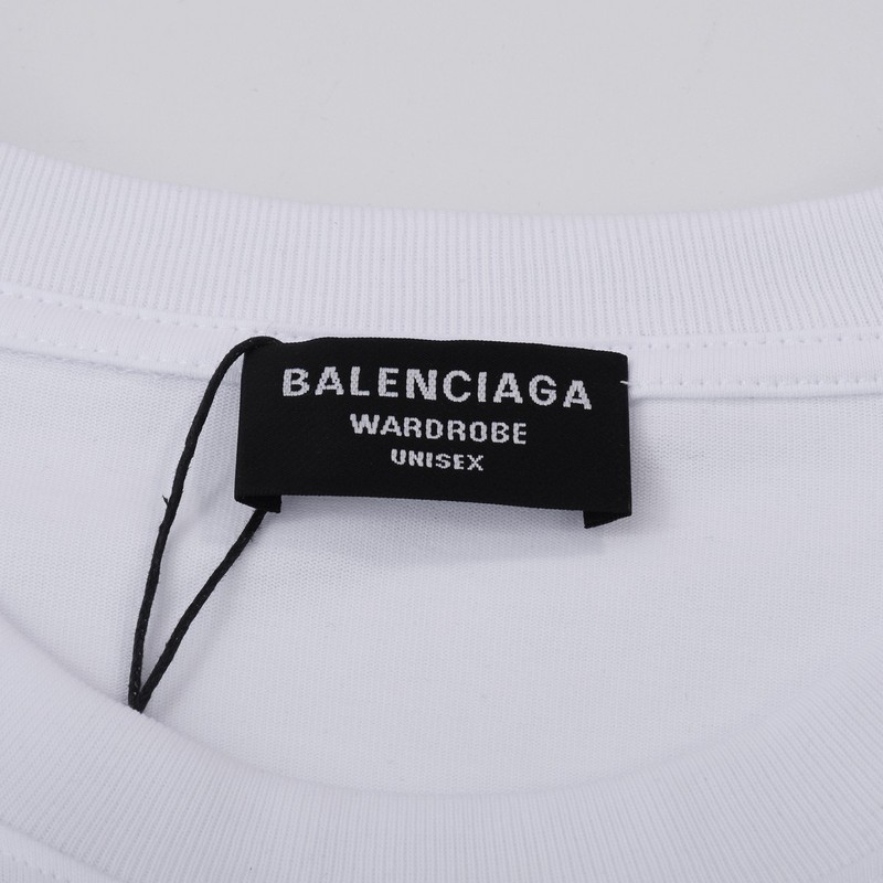 Футболка Balenciaga Sneakers in the Logo "White" фото № 7