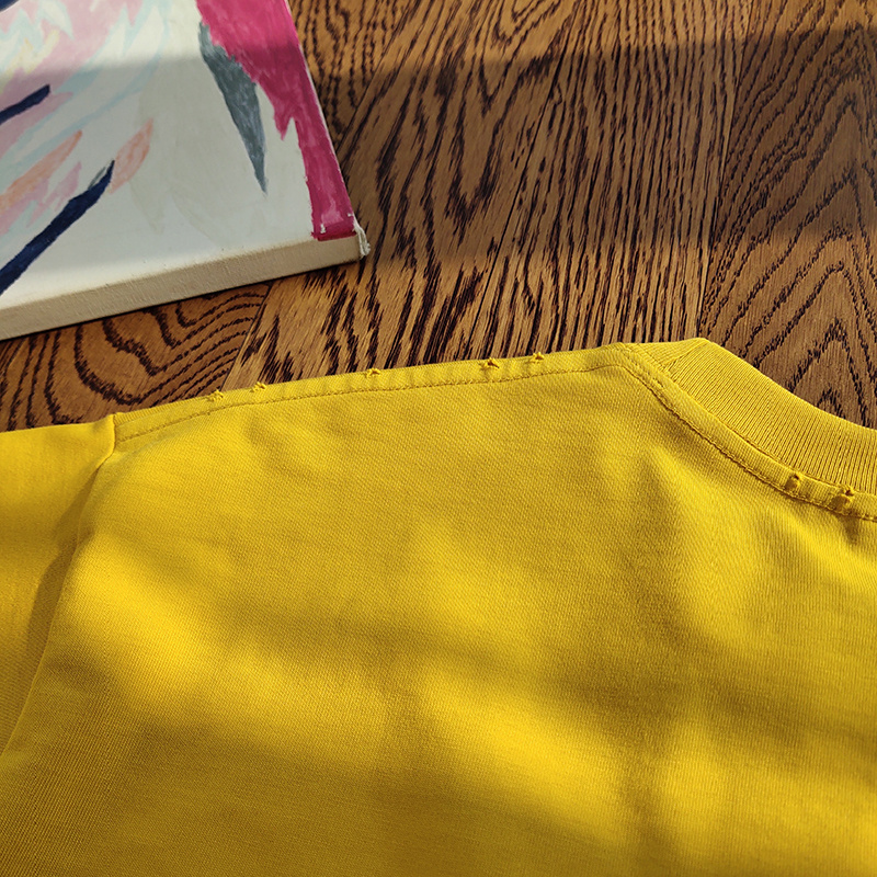 Футболка Balenciaga Big Logo With Waves "Yellow" фото № 9