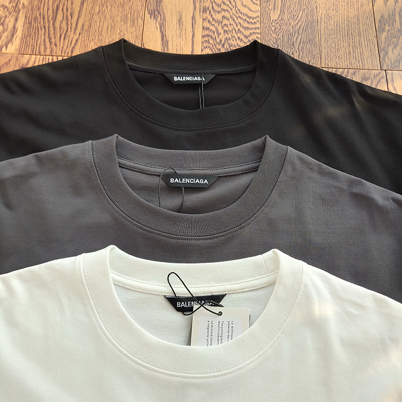 Футболка Balenciaga Logo Shadow "Black" фото № 3