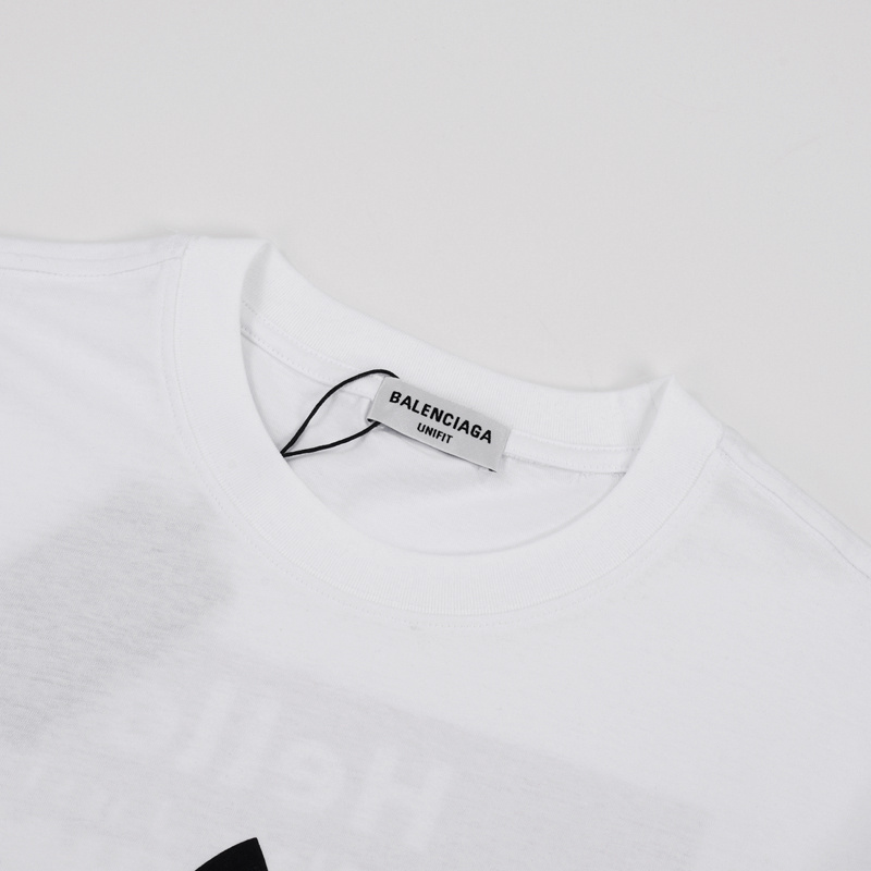 Футболка Balenciaga X Adidas With The Inscription Hello "White" фото № 5