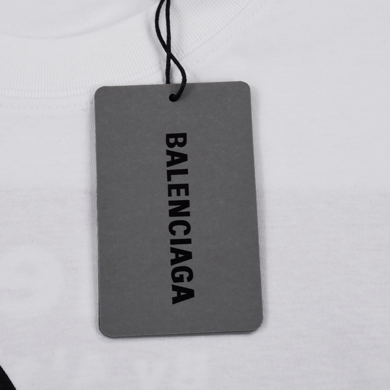 Футболка Balenciaga X Adidas With The Inscription Hello "White" фото № 7