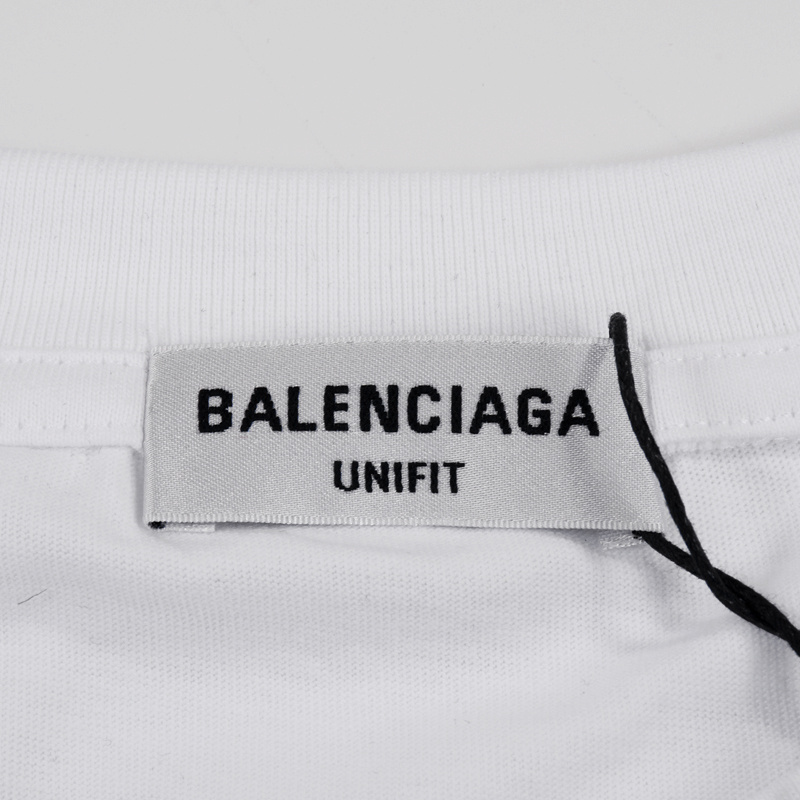Футболка Balenciaga X Adidas With The Inscription Hello "White" фото № 4