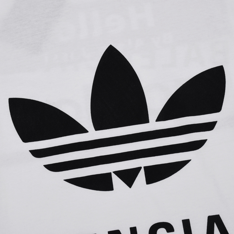 Футболка Balenciaga X Adidas With The Inscription Hello "White" фото № 2