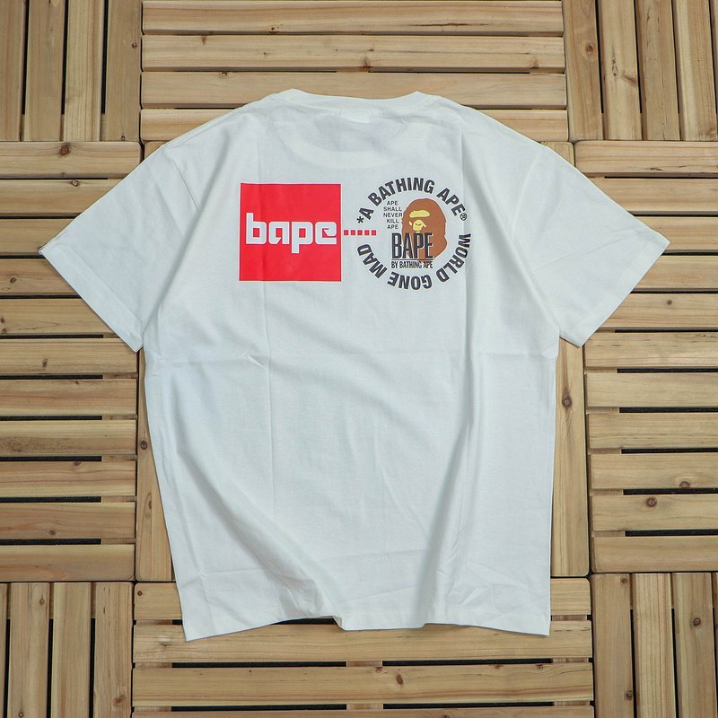 Футболка Bape Small Logo Front "White" фото № 2