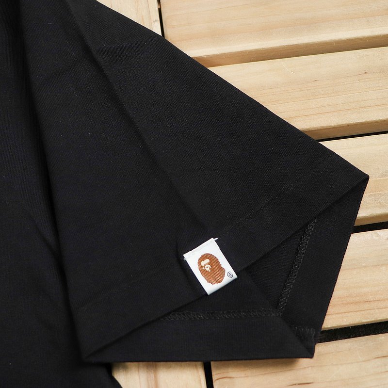 Футболка Bape Big Plaid Logo Front "Black" фото № 4