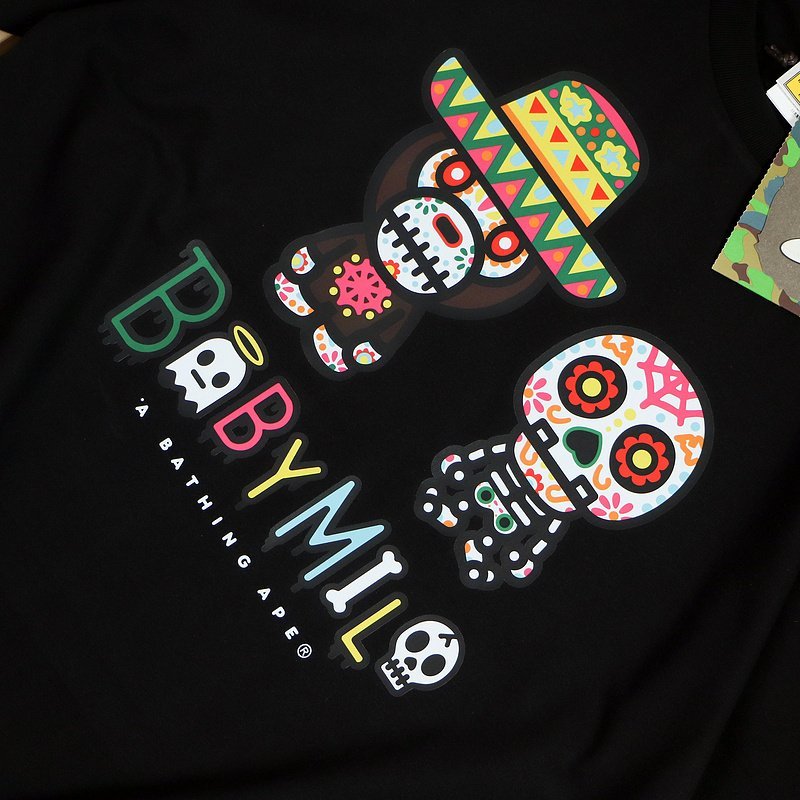 Футболка Bape Monkey In Hat "Black" фото № 4