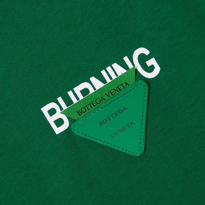 футболка Bottega Veneta Triangle Logo "Green" фото № 5