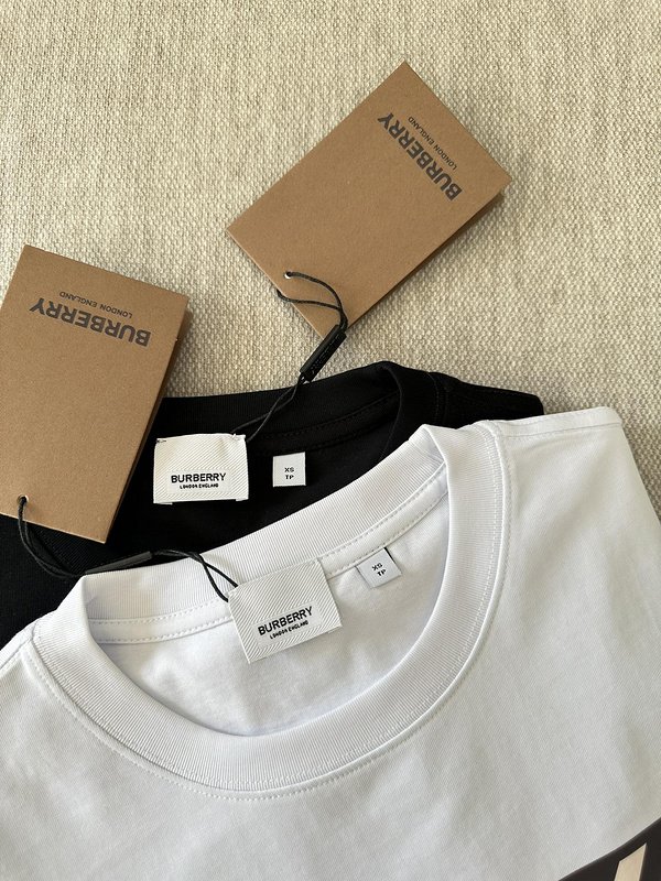Футболка Burberry Checkered Logo Print "White" фото № 2