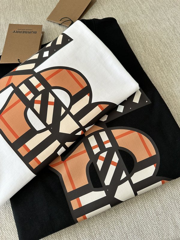 Футболка Burberry Checkered Logo Print "White" фото № 5