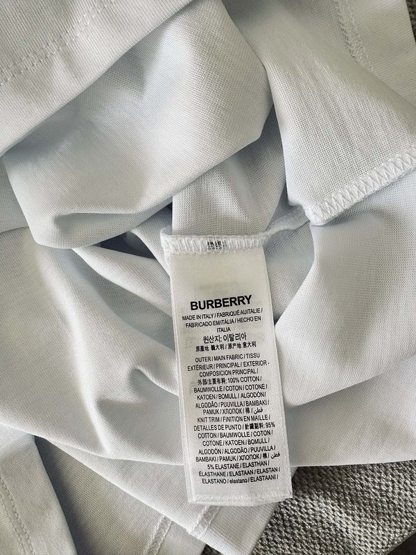 Футболка Burberry Checkered Logo Print "White" фото № 6