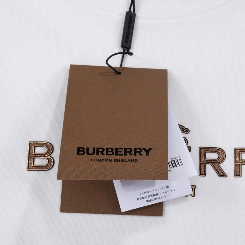 Футболка Burberry Shining Text Effect "White" фото № 4