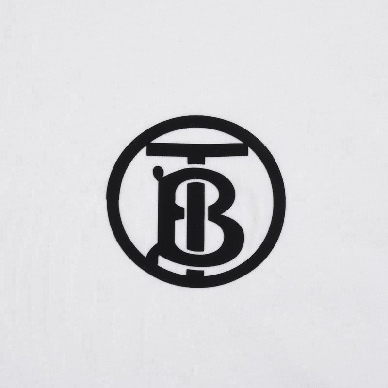 Футболка Burberry With Small Round Logo "White" фото № 4