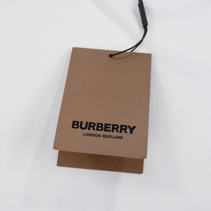 Футболка Burberry With Small Round Logo "White" фото № 5