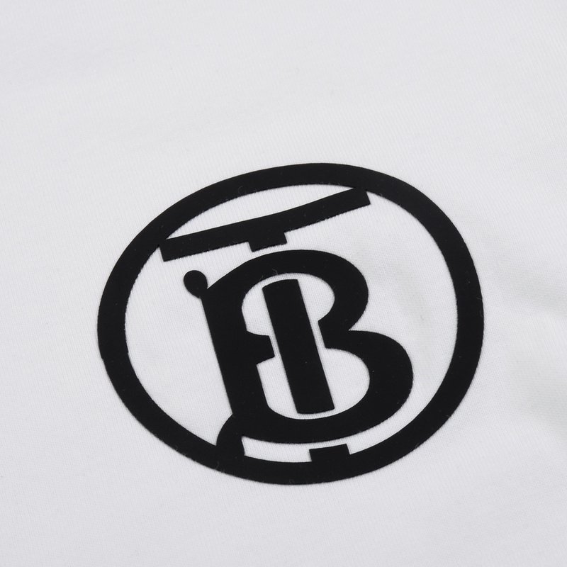 Футболка Burberry With Small Round Logo "White" фото № 9