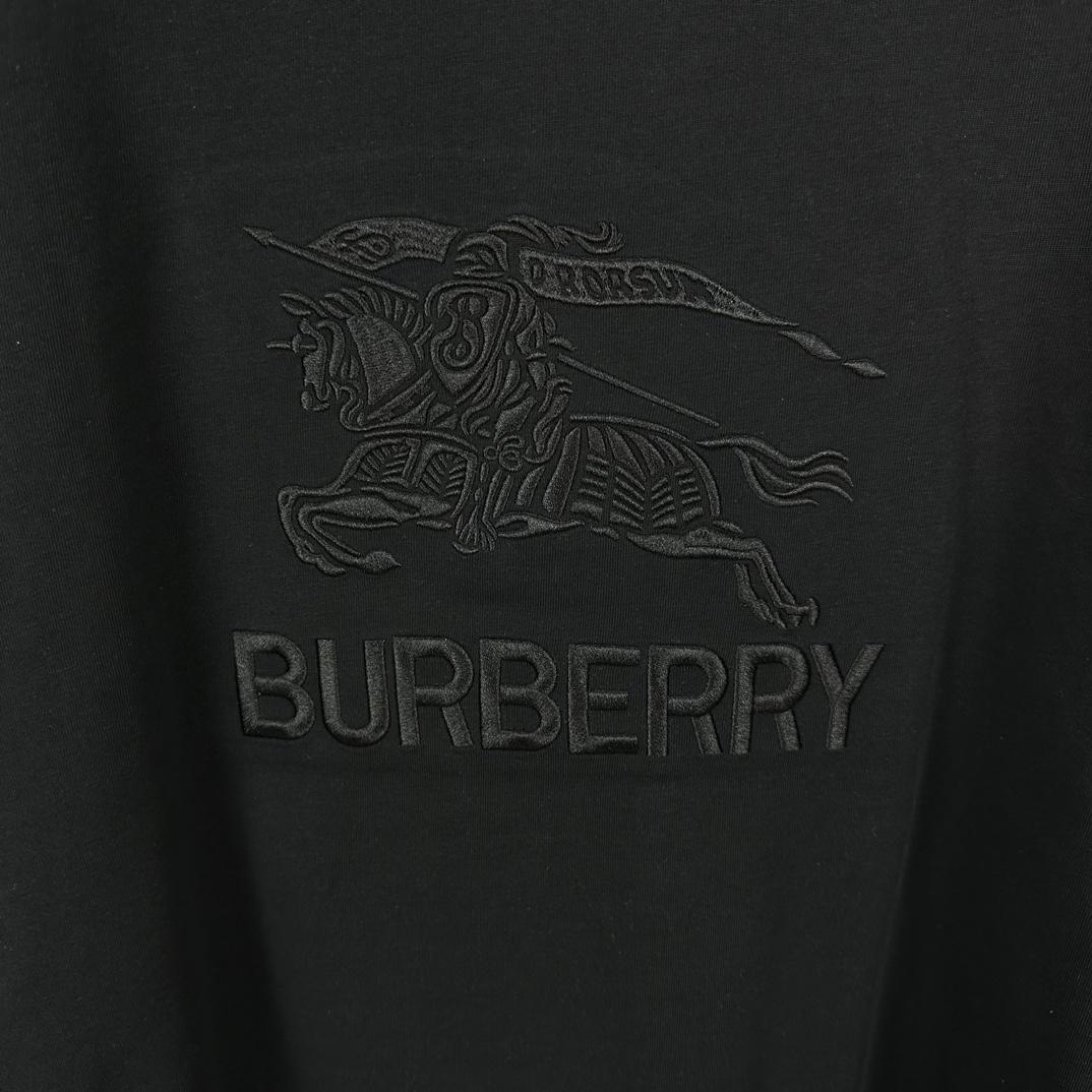 Футболка Burberry Frontside Print Big Black Warrior On The Horse "Black" фото № 5