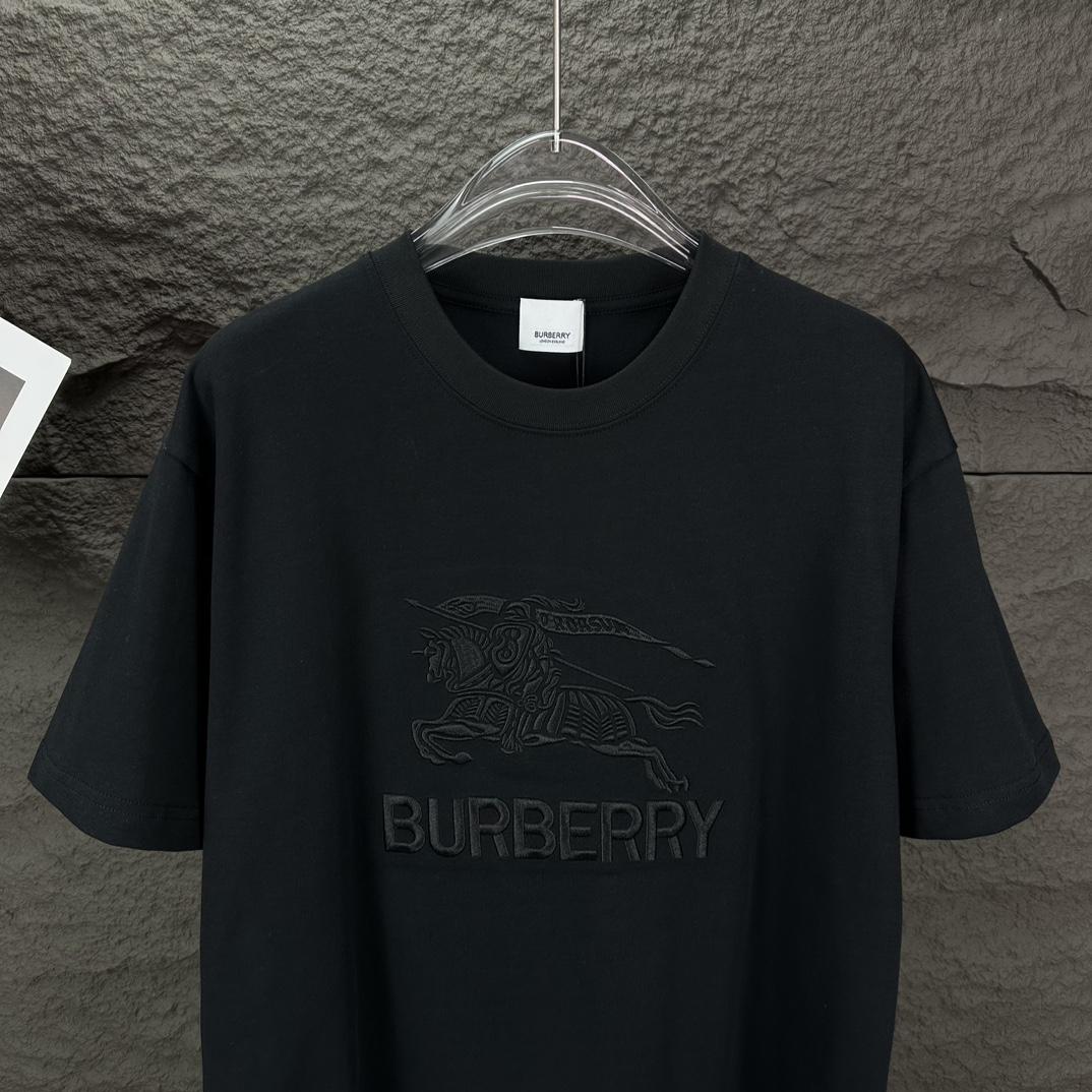 Футболка Burberry Frontside Print Big Black Warrior On The Horse "Black" фото № 4